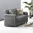  Ferrara Twin 27.6'' Upholstered Tufted Convertible Sofa, Firm Seat Cushion-377509319-367136287