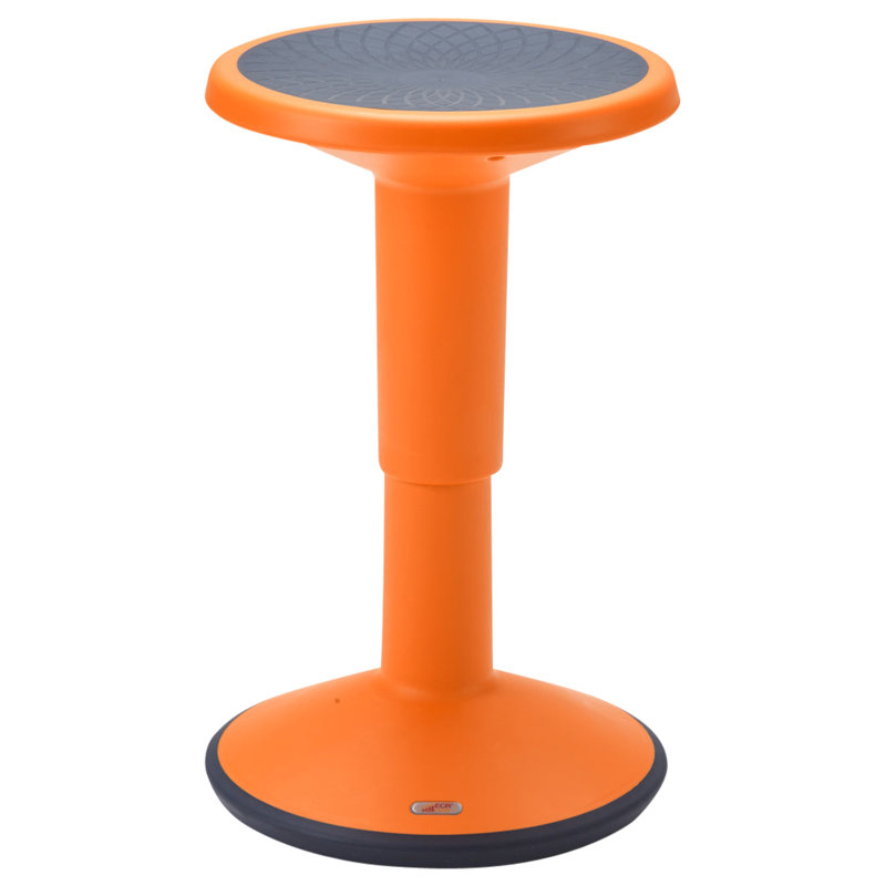Tabouret ECR4Kids SitWell, hauteur réglable, siège actif, Orange