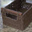 Paniers tissés décoratifs Chebeague, corde de papier avec poignées en bois, cadre en métal robuste, petit, moyen et grand-70093194