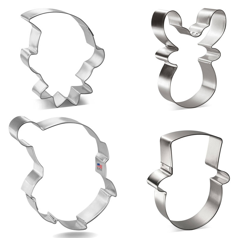 CookieCutter.com 4 -Piece Non-Stick Cookie Cutter