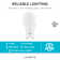 60 Watt Equivalent A19 GU24/Twist And Lock Dimmable LED Bulb