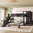 Calix Loft Bed With Basketball Hoop, Climbing Wall, And Metal Frame-125179411