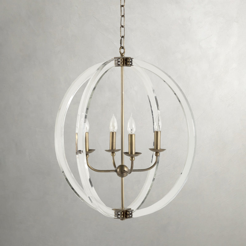 Grayson 4 - Light Candle Style Globe Chandelier