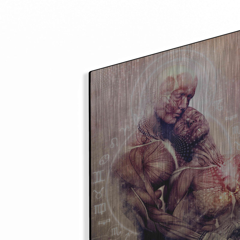 «Trinité entre les larmes» par Cameron Gray, art mural en métal, H 24 po x l 16 po