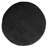 18" Black 100% Cotton Ottoman