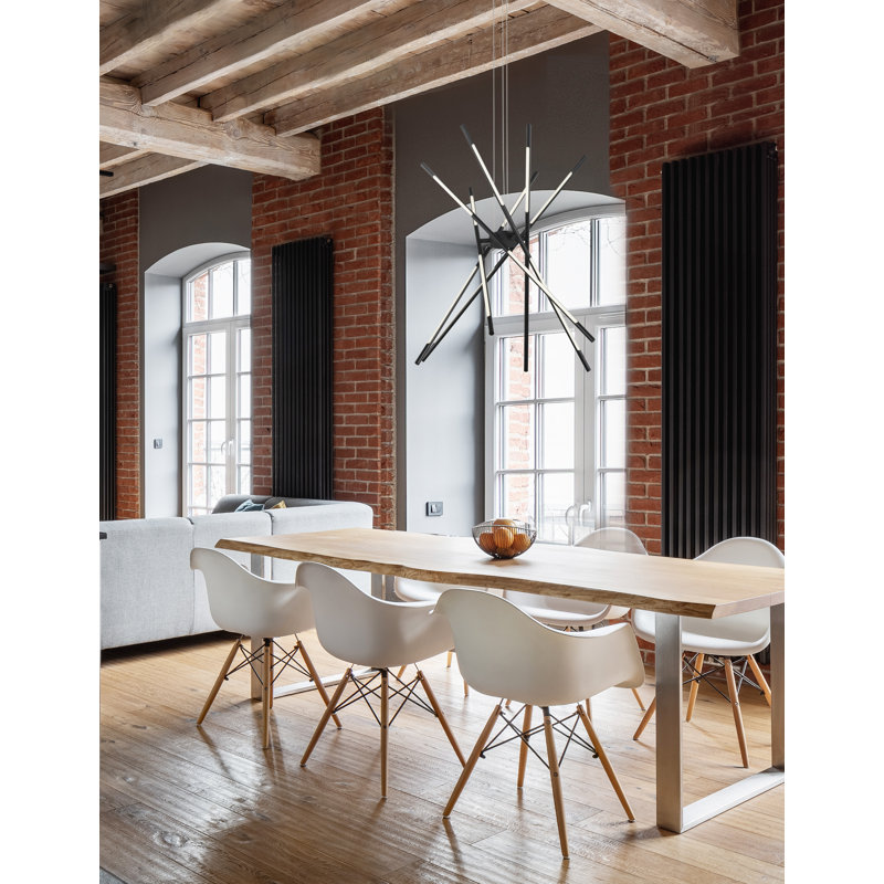 12 - Light Sputnik LED Chandelier, Black