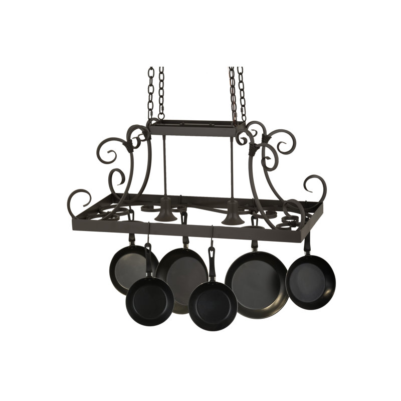 43" Long Caiden 2 Light Pot Rack