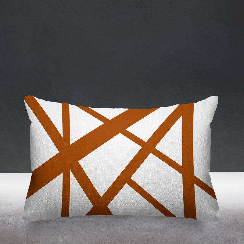 Coussin intérieur / extérieur Shelly, Orange brûlé