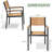 Cyanni 10 - Person Rectangular Outdoor Dining Set with Umbrella Hole-1412711364