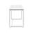 Garey Glass Top Metal Base Writing Desk-424784093