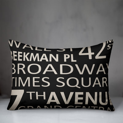 New York City Reversible Throw Pillow