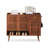 Nut-Brown Solid wood Shoe Storage
