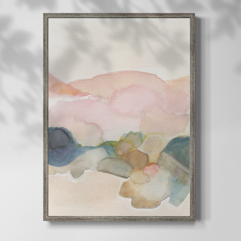 Desert Canyon II, reproduction encadrée - bois massif, H 11 po x l 9 po
