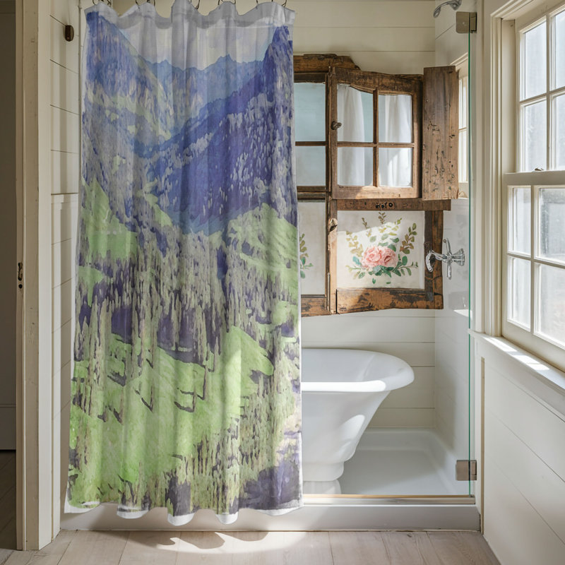 Rideau de douche Gaisa, H 74 po x l 71 po