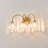 3-Light Modern Brushed Gold Vanity Light