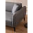 Modern Corner Sofa with Turnable Backrest, Grey Fabric, 55.1 x 106.3 x 26.4 inches | Beech Wood & Chipboard Frame, 100% Polyester, Includes 2 Cushions | Stylish & Functional for Industrial & Scandinavian Decor-1619309910-1619309908
