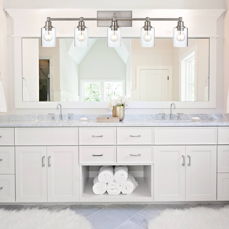 Fayean 5 - Light Dimmable Vanity Light, Brushed Nickel