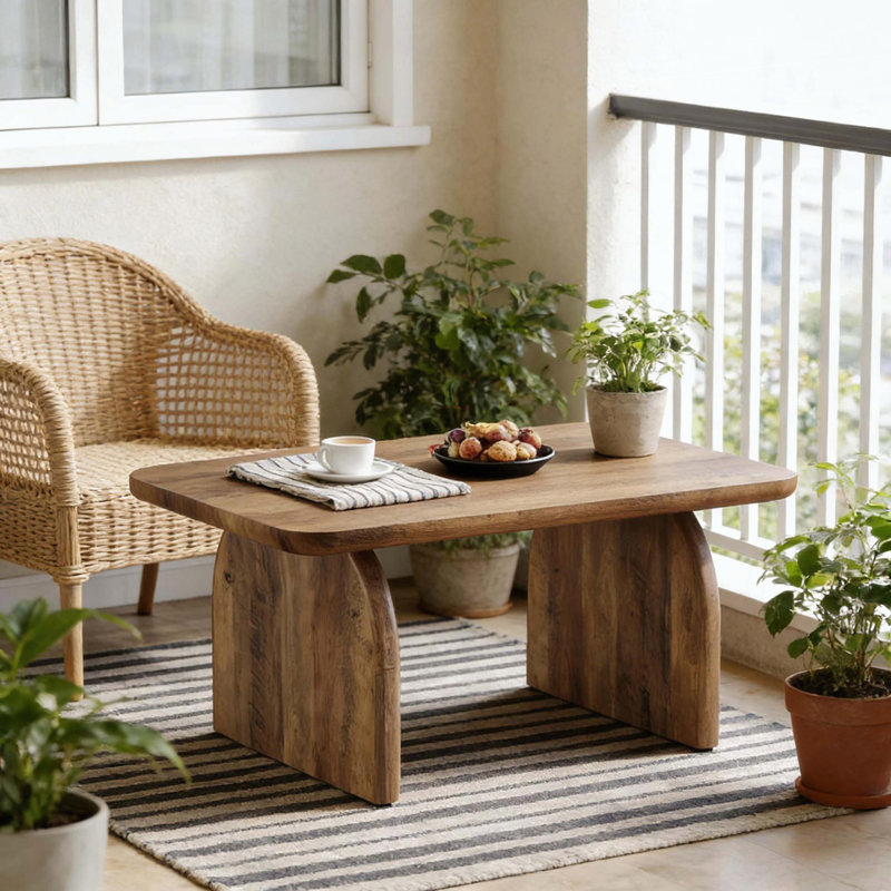 Table à thé de style moderne, table basse spacieuse, table d'ordinateur