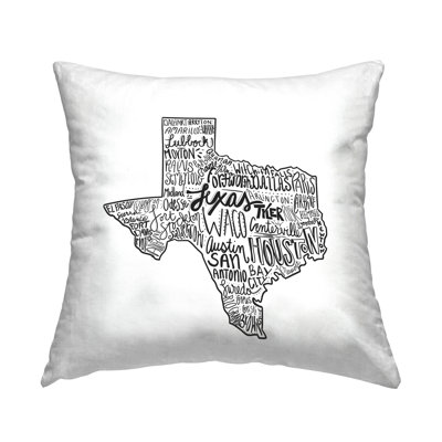 Texas State Outline Shape City