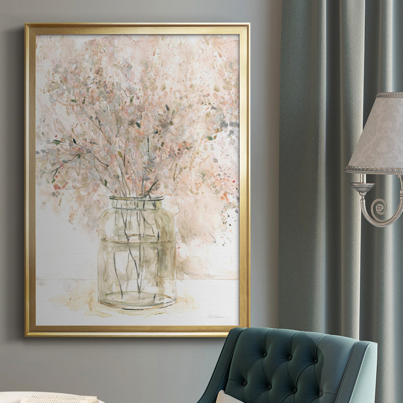 Delicate Arrangement II - reproduction d'un seul cadre photo, Or, H 36,5 po x l 26,5 po x P 1 po