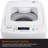 Magic Chef Compact Portable Top Load Washer with Space Saving Design, White