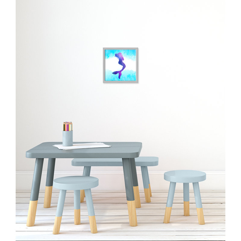 Toujours être un sirène 1, H 13 po x l 13 po x P 1,19 po, Encadré de boîte argent