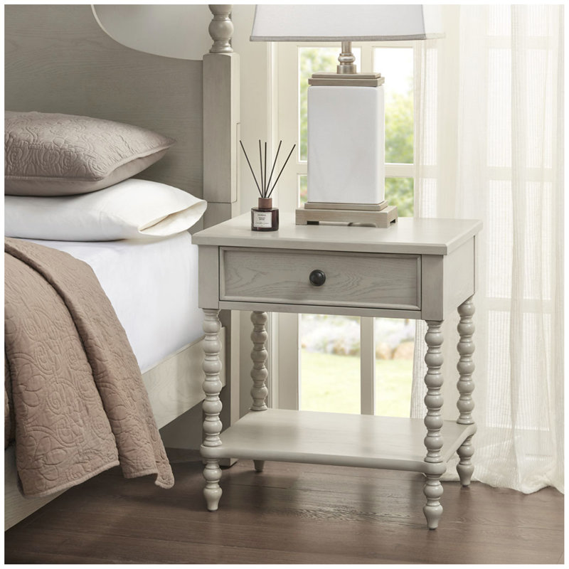 Table de chevet crème antique Voir ci-dessous, Naturel