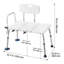 Tub Transfer Bench for Bathtub, 400 lbs Weight Capacity Heavy Duty Shower Chair with Arm and Backrest, Height Adjustable Bathroom Shower Bench Bath Seat for Adults, Seniors, Elderly and Disabled
