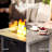 Square Propane Smokeless Fire Pit Table with Hidden Fuel Tank