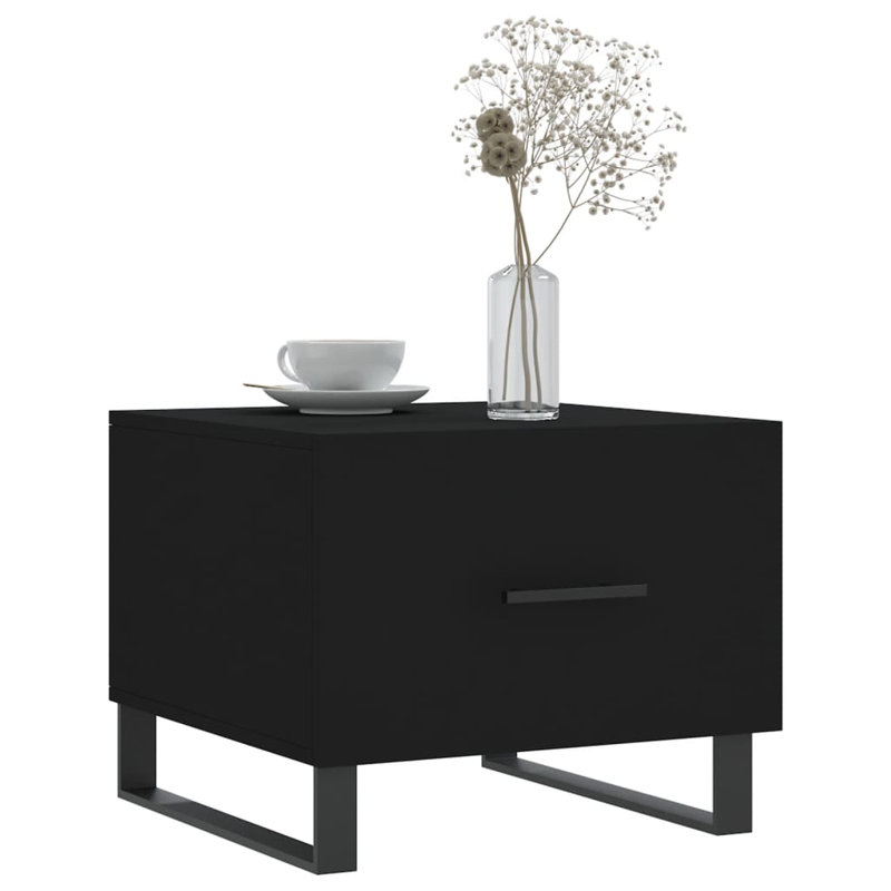 Sled Coffee Table with Storage, black