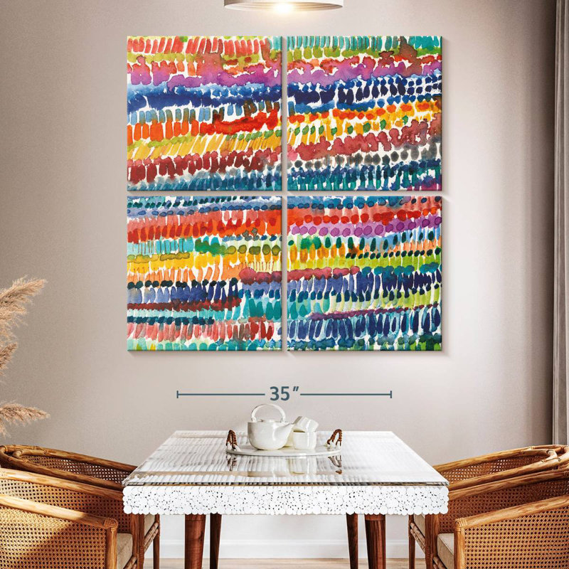 Motifs colorés Kerner III, H 50 po x l 50 po