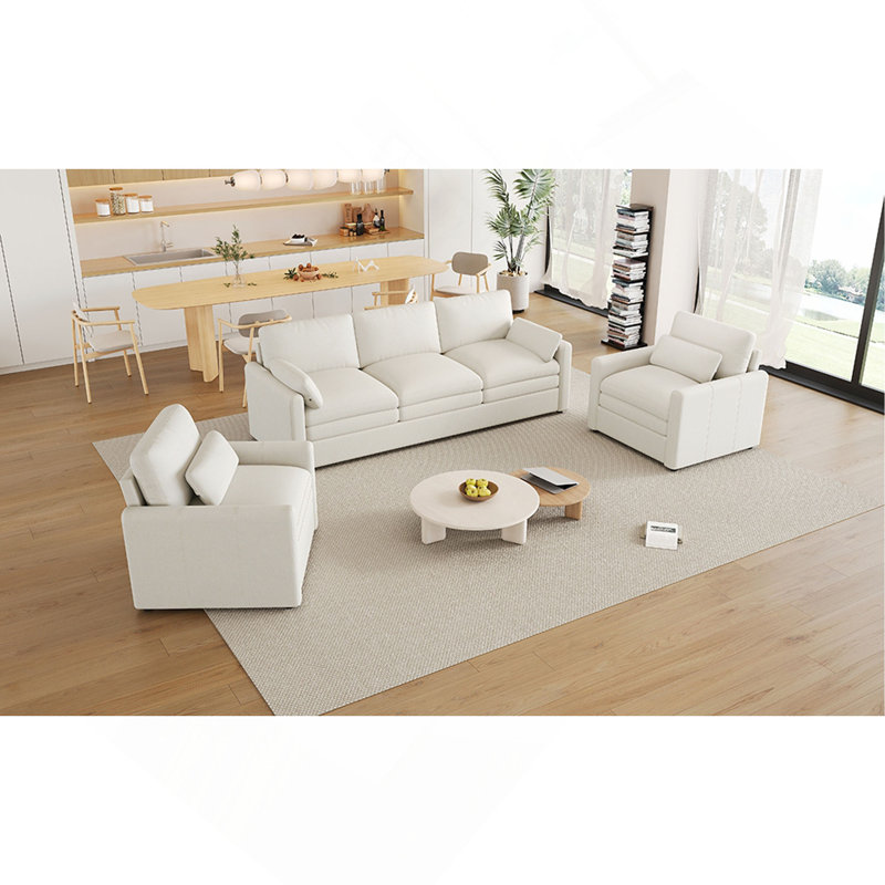 Ensemble de canapé rembourré Cozy, Beige