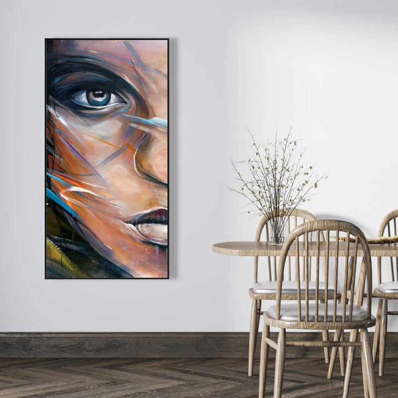 Art coloré sur toile, "Femme colorée"