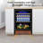 24" Beverage Refrigerator 210 Cans Beverage Cooler Reversible Door Recessed Black Beer Fridge With 1 Basket