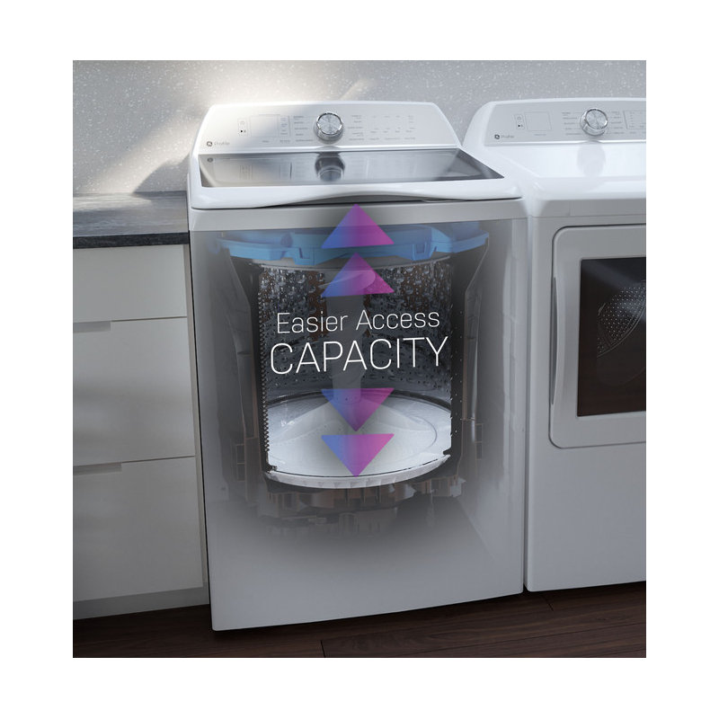 5.4 Cu. Ft. High Efficiency Smart Top Load Washer, 5.3, White