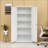Cabinets with Adjustable Shelves &amp; Lockable Doors | Off-White Steel | Home/Office-89047341