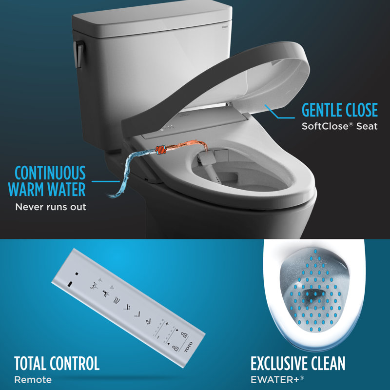 Aquia® Dual-Flush Elongated Two-Piece Toilet with Tornado Flush (Seat Included)