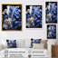 Blanc et bleu iris Elegance II - iris, art mural-1376934312-1376934311