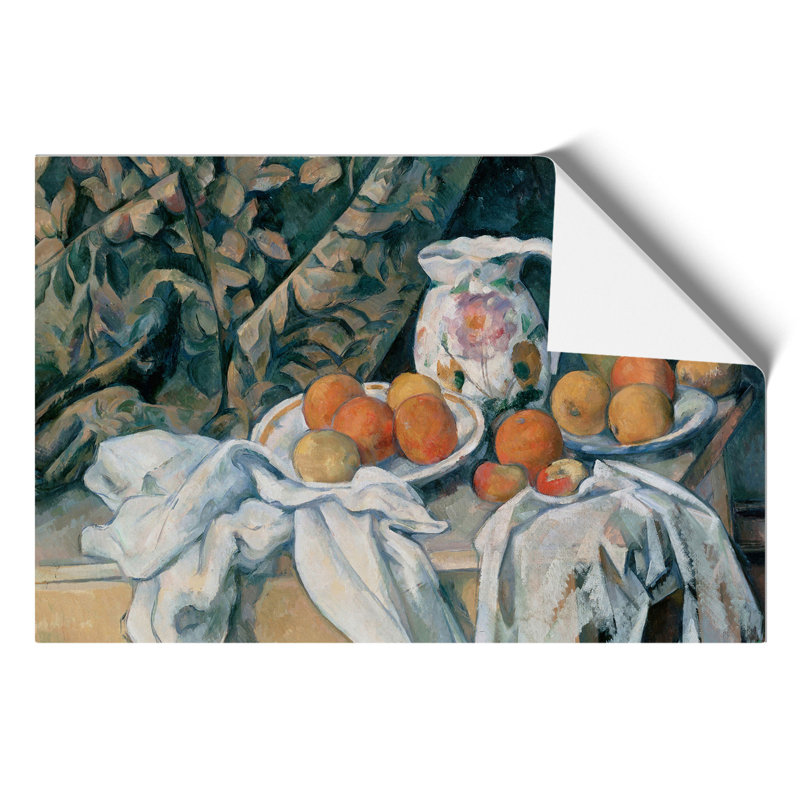 Still Life with Fruit by Paul Cezanne - Frameless Print, 21cm H x 30cm W x 0.1cm D