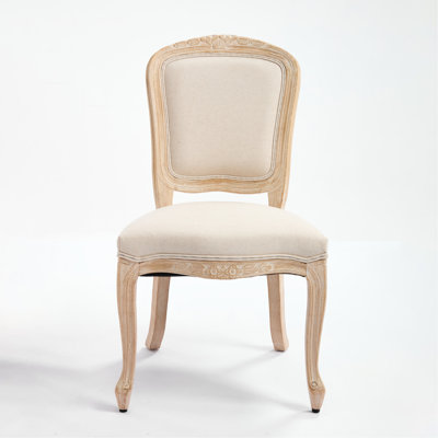 De 2 chaises de salle à manger rembourrées de style champêtre avec dossier en éventail, doux, décoration, style tréfilage, démontable, rembourrage beige, ornements, style design,