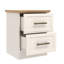 Cleverdon Feya 2 Drawer Bedside Table-91717320