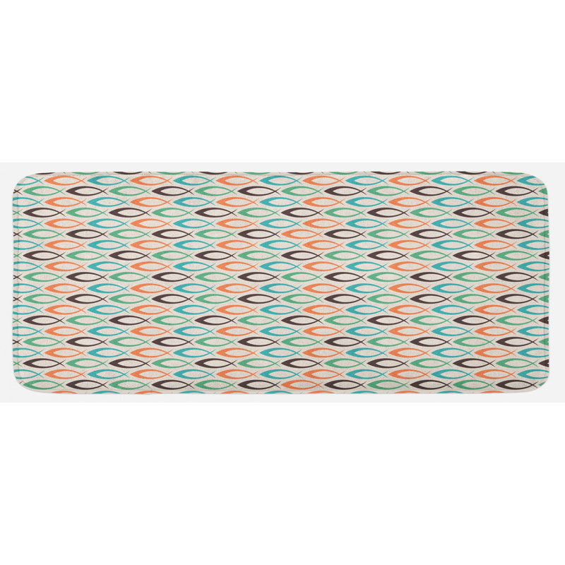 Modern & Contemporary Polyester Kitchen Mat
