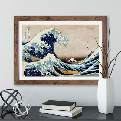 Great Wave Of Kanagawa by Katsushika Hokusai - Single Picture Frame Print
