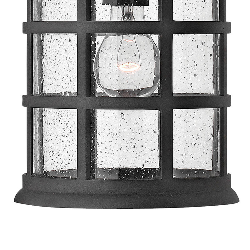 Freeport 1-Light Outdoor Hanging Lantern, Incandescent, Black