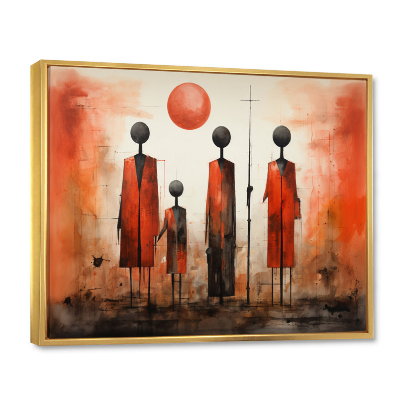 Coral Black Mexico Art The offert II, reproduction d'art sur toile, H 16 po x l 32 po x P 1 po, Cadre flottant doré