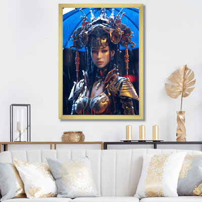 " Cyberpunk Goddess Futuristic Portrait "