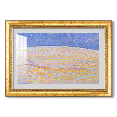 Dune III, 1909-Piet Mondrian-Custom Framed Print