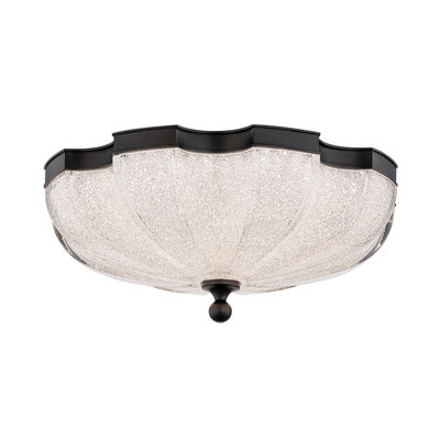 Cupola 1 Light Crystal LED Flush Mount