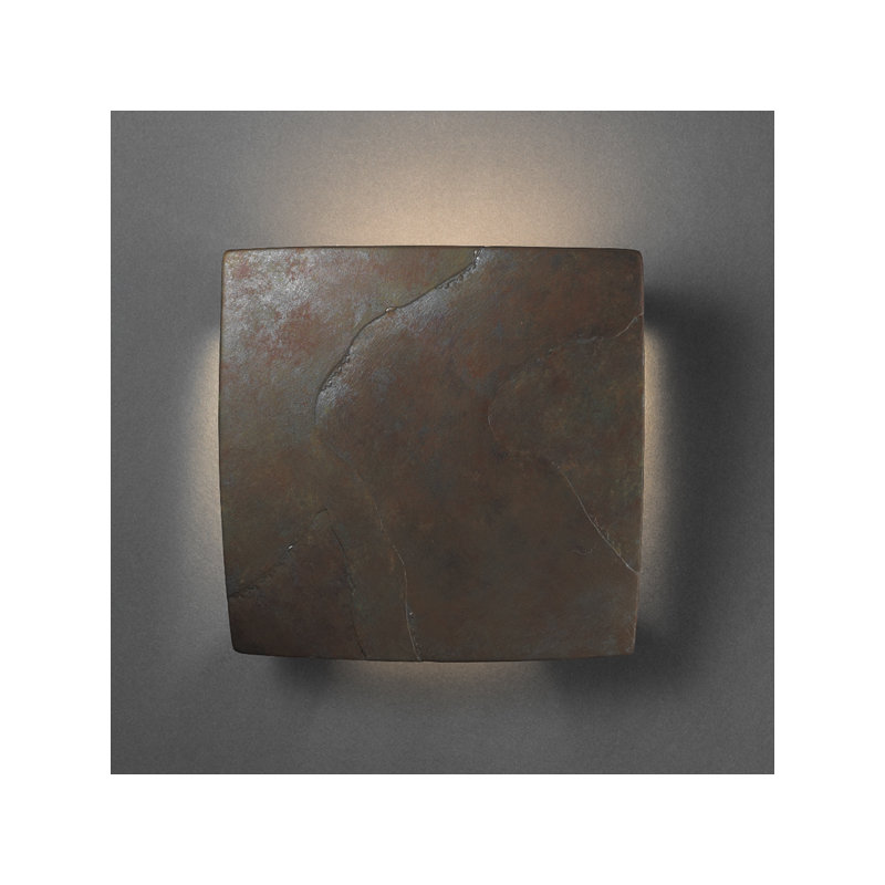 Applique murale encastrée 1 lumière Armance, Ardoise rouge Tierra