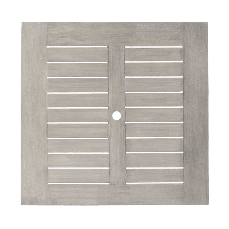 Club Aluminum Outdoor Dining Table, Oyster